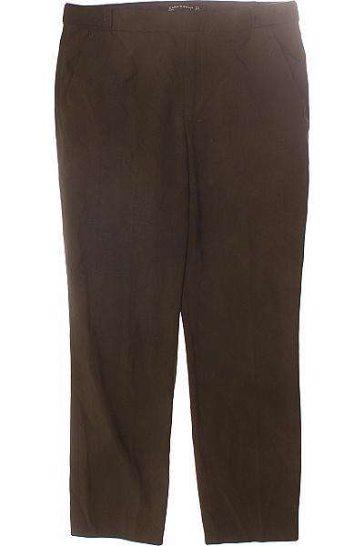 Dámské Chino Kalhoty Zelené ZARA Second hand Vel. S