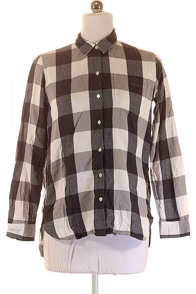 Kostkovaná Dámská Košile Černobílá Gap Vel. M