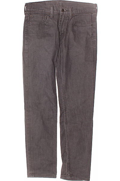 Pánské Rovné Džíny Šedé LEVIS Second Hand Vel. 31/32