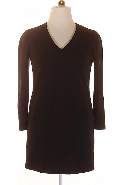 MANGO Tričkové  Šaty Černé Vel. L