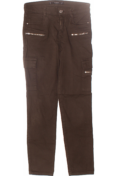 Dámské Kalhoty Kapsáče Zelené MANGO Vel. 34