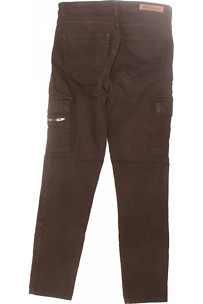 Dámské Kalhoty Kapsáče Zelené MANGO Vel. 34