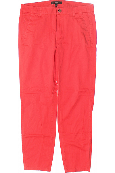 Dámské Chino Kalhoty Červené MANGO Vel. 36