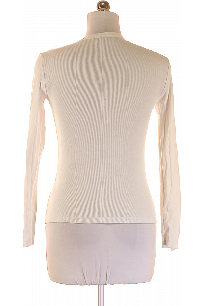 LACOSTE Jednoduché Dámské Tričko Bílé Vel. 40 | LACOSTE | obrázek 3