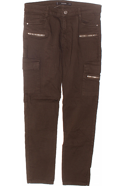 Dámské Kalhoty Khaki MANGO Second hand Vel. 36