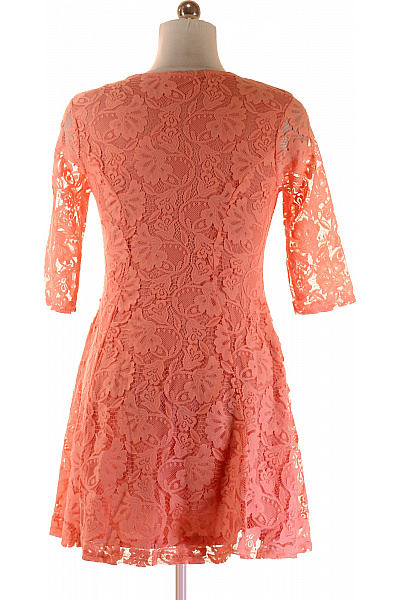 River Island  Šaty s Krajkou Růžové