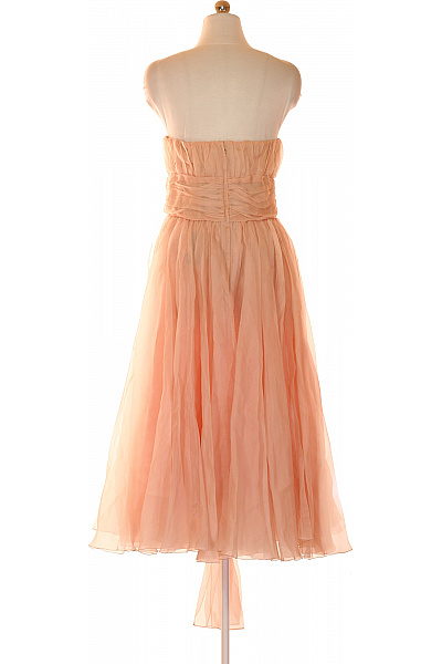 D&G Hedvábné společenské šaty pastelové midi s páskem Velikost 44 | D&G | obrázek 2