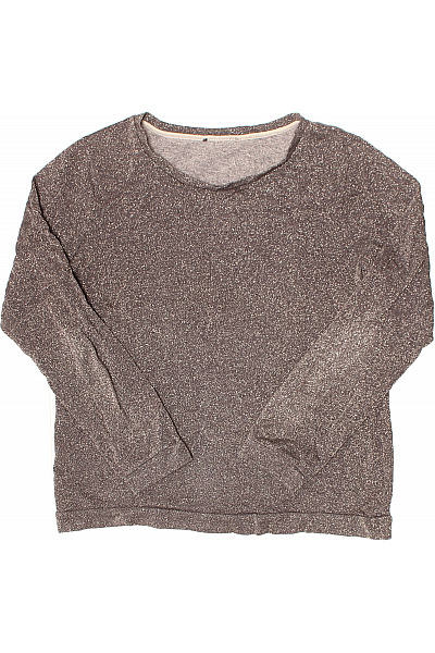 Dámská pletená halenka s dlouhým rukávem třpytivá hnědá Velikost L | Unimoda | obrázek 2