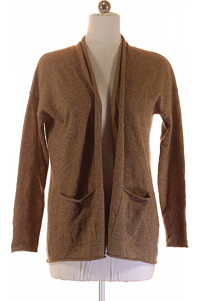 Dámský Cardigan Kašmírový Hnědý FTC Vel. M