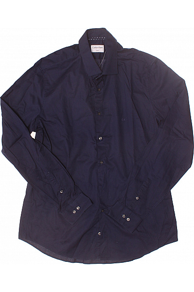 Calvin Klein Pánská Košile Jednobarevná Modrá Vel. 42 | Calvin Klein | obrázek 2