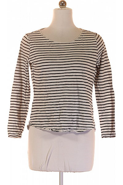 Dámské Tričko s Potiskem Černobílé S.OLIVER Vel. 38