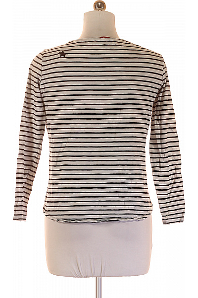 Dámské Tričko s Potiskem Černobílé S.OLIVER Vel. 38