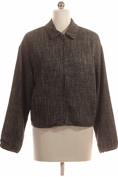 S.OLIVER Dámský Kabát Černý Second hand Vel. 34