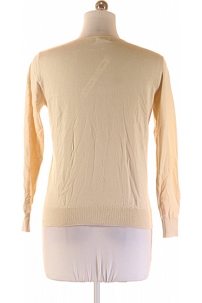 JcSophie Dámský béžový tenký pulovr s výstřihem do V basic Vel. M | JcSophie | obrázek 2