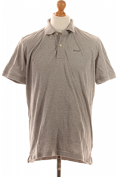 GANT Pánské Tričko S Límečkem Šedé Vel. L