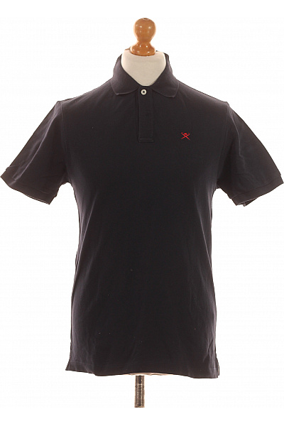 Pánské Tričko S Límečkem Modré HACKETT Vel. M