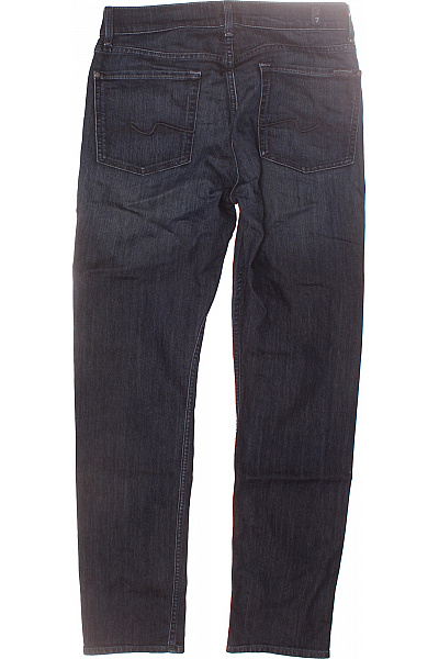 7 For All Mankind Pánské Rovné Džíny Modré Second hand Vel. 32