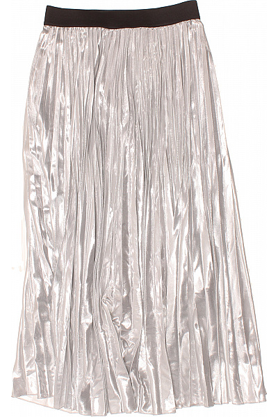 Maje Plisováná  Sukně Stříbrná Vel. 38