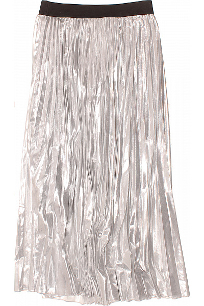 Maje Plisováná  Sukně Stříbrná Vel. 38 | Maje | obrázek 2