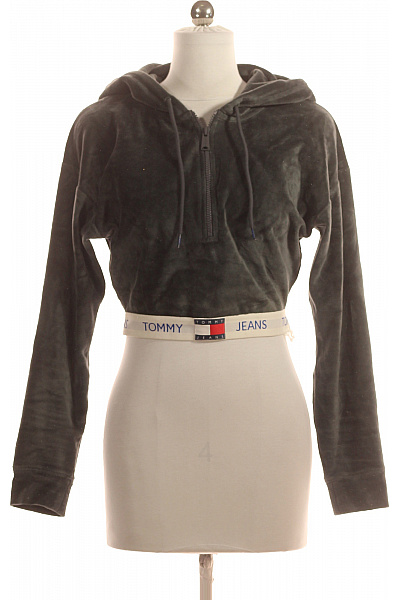 TOMMY HILFIGER Dámská Mikina Zelená Second Hand Vel. XS