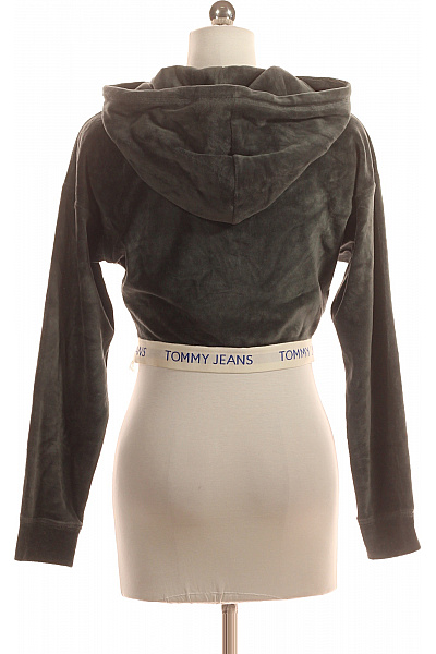 TOMMY HILFIGER Dámská Mikina Zelená Second hand Vel. XS