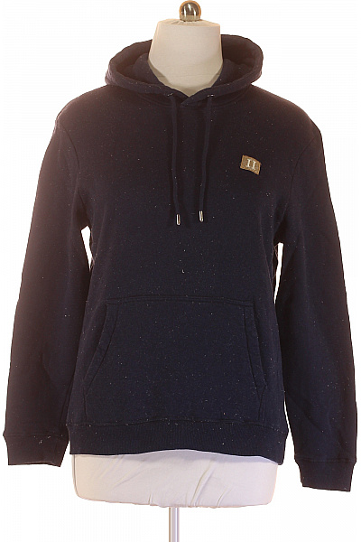 LES DEUX Pánská Mikina Bez Zapínání Modrá Vel. XL