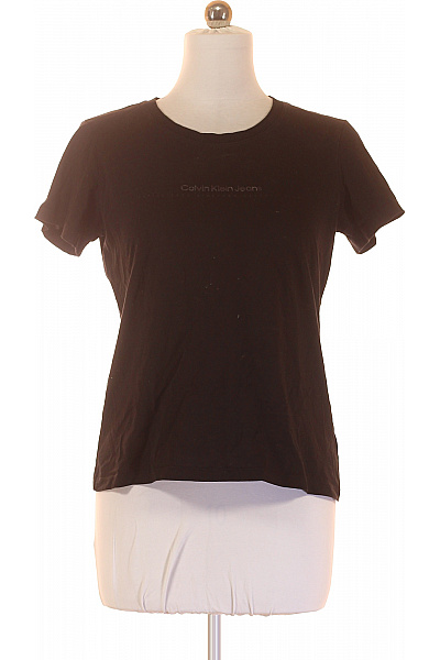 Dámské Tričko S Potiskem Černé Calvin Klein Vel. L