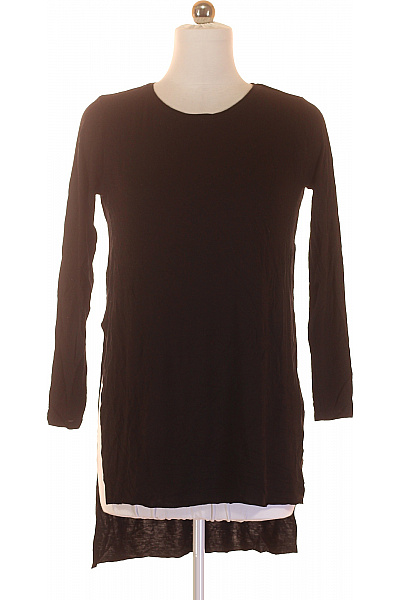 Jednoduché Dámské Tričko Černé Bershka Vel. M