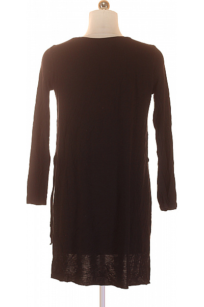 Jednoduché Dámské Tričko Černé Bershka Vel. M