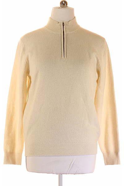 HACKETT Pánský Rolák Vlněný Bílý Vel. XL