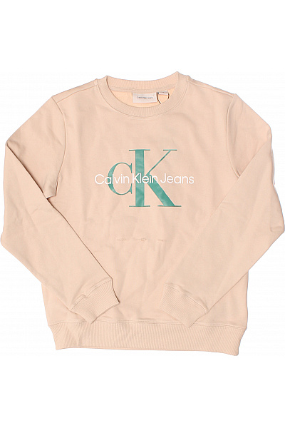 Calvin Klein Dívčí Mikina Béžová Second Hand
