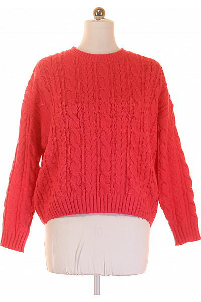 AXARA Dámský Pulovr Vlněný Růžový Vel. M