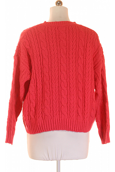 AXARA Dámský Pulovr Vlněný Růžový Vel. M