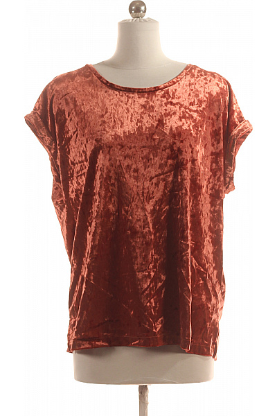 Jednoduché Dámské Tričko Červené LINDEX Second Hand