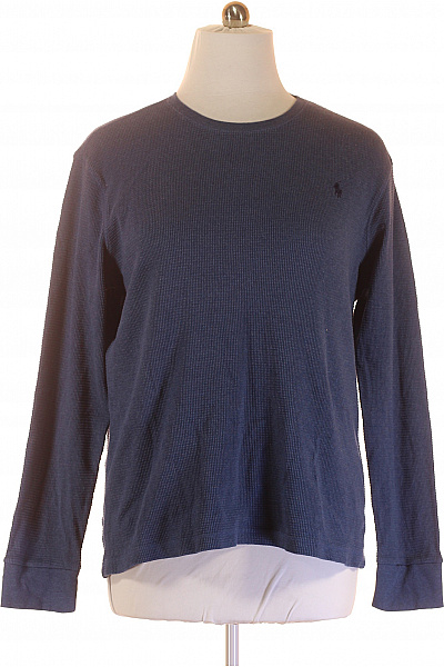 Jednoduché Pánské Tričko Modré Ralph Lauren Vel. XL