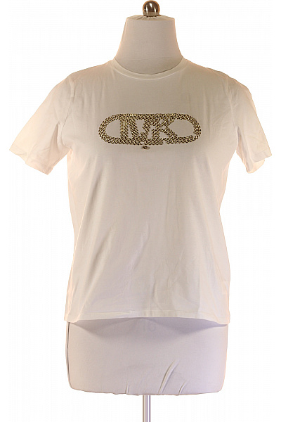 MICHAEL KORS Dámské Tričko S Potiskem Bílé Second Hand Vel. L