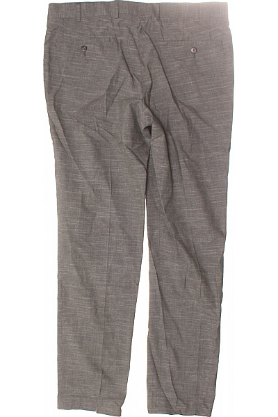 Pánské Kalhoty Vlněné Zelené Second hand Vel. 54