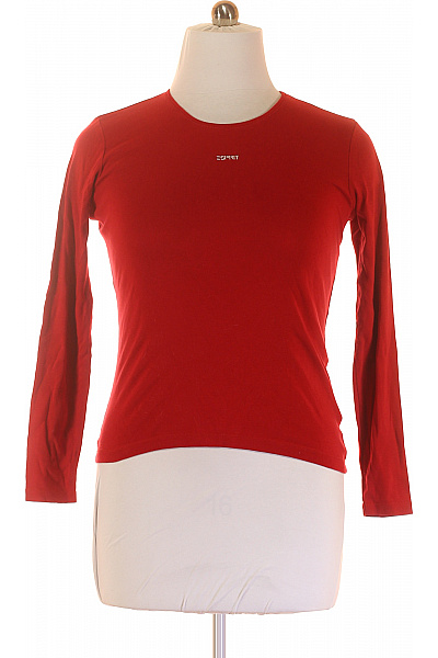 Jednoduché Dámské Tričko Červené Esprit Vel. L