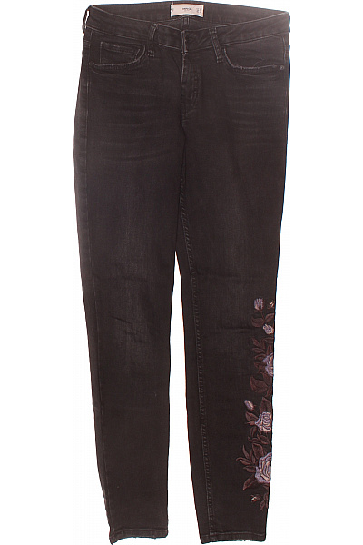 MANGO Boyfriend Dámské Džíny Černé Second hand Vel. 38