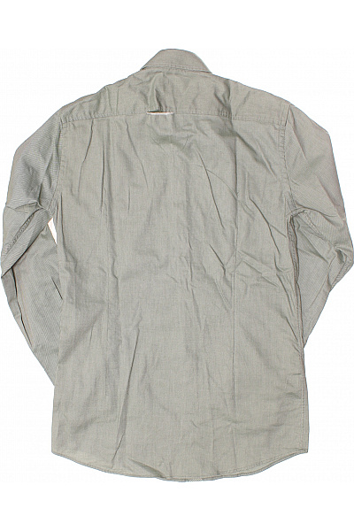 Hugo Boss Pánská Košile Jednobarevná Zelená Vel. 38