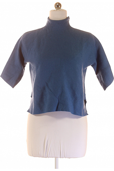 Dámský Svetr Vlněný Modrý Vel. 38