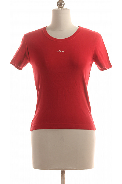 S.OLIVER Dámské Tričko Červené Vel. 38