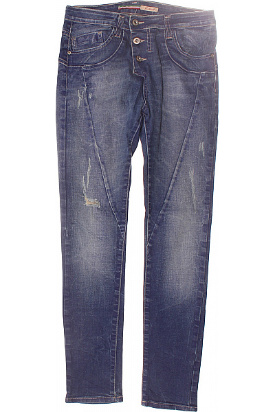 Roztrhané Dámské Džíny Modré Please