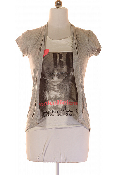 ONLY Dámské Tričko Šedé Vel. M