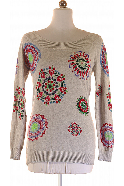 Dámský Svetr Šedý DESIGUAL Vel. XL