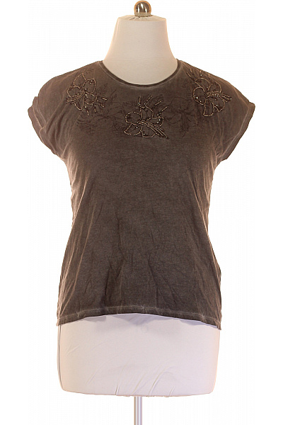 ONLY Dámské Tričko s Potiskem Šedé Vel. L