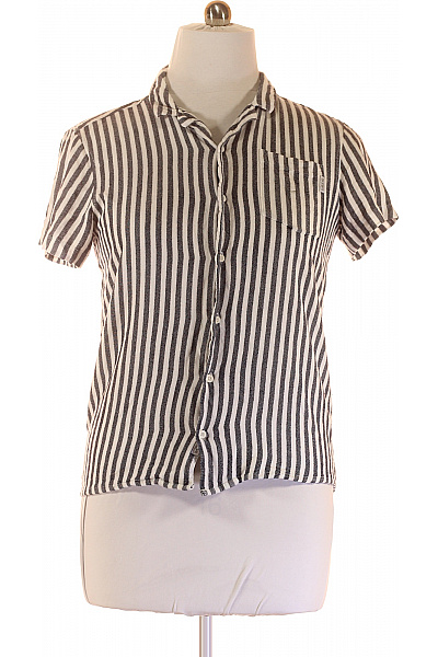 Pánská Košile Černobílá Vel. M