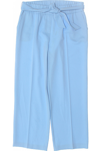 Dámské Kalhoty Rovné Modré FRANK WALDER Vel. 38