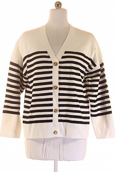 Dámský Cardigan Černobílý S.OLIVER Vel. 42