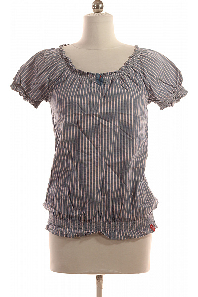 Esprit Vzorovaná  Halenka Modrá Vel. L